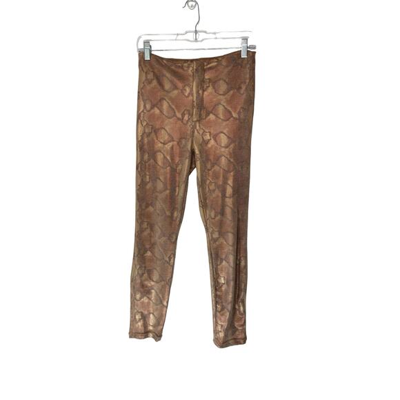 Mother Gold Slither The High Waisted Seamless Looker Ankle Pants Size 28 - Picture 2 of 15